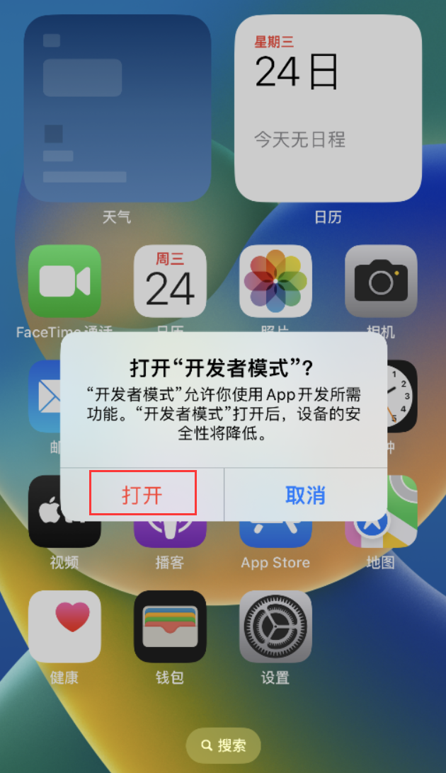 曲周苹果手机维修分享如何打开开发者模式 