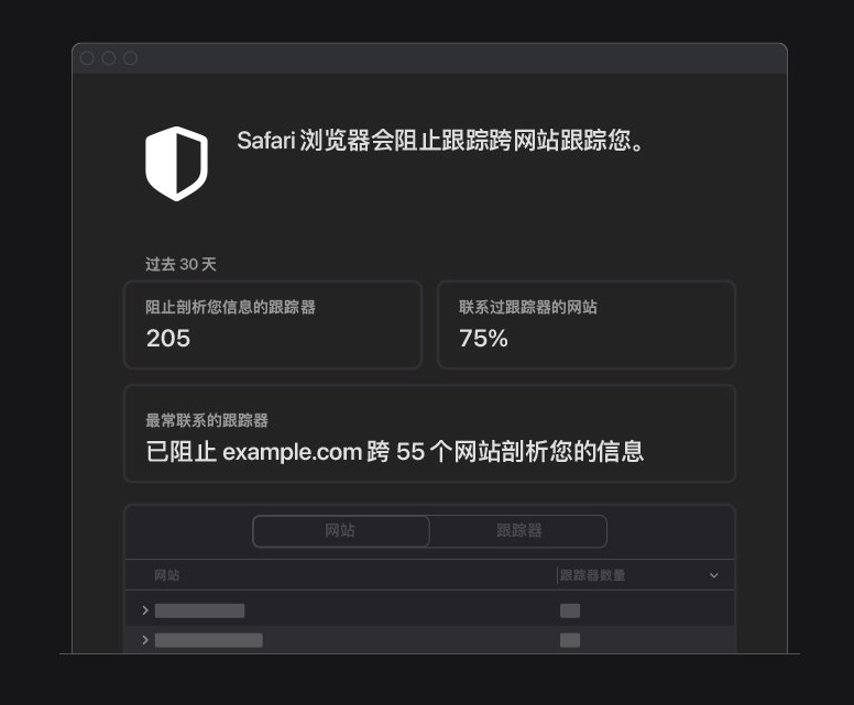 曲周苹果手机维修分享如何在 Safari 浏览器中查看和打开隐私报告 